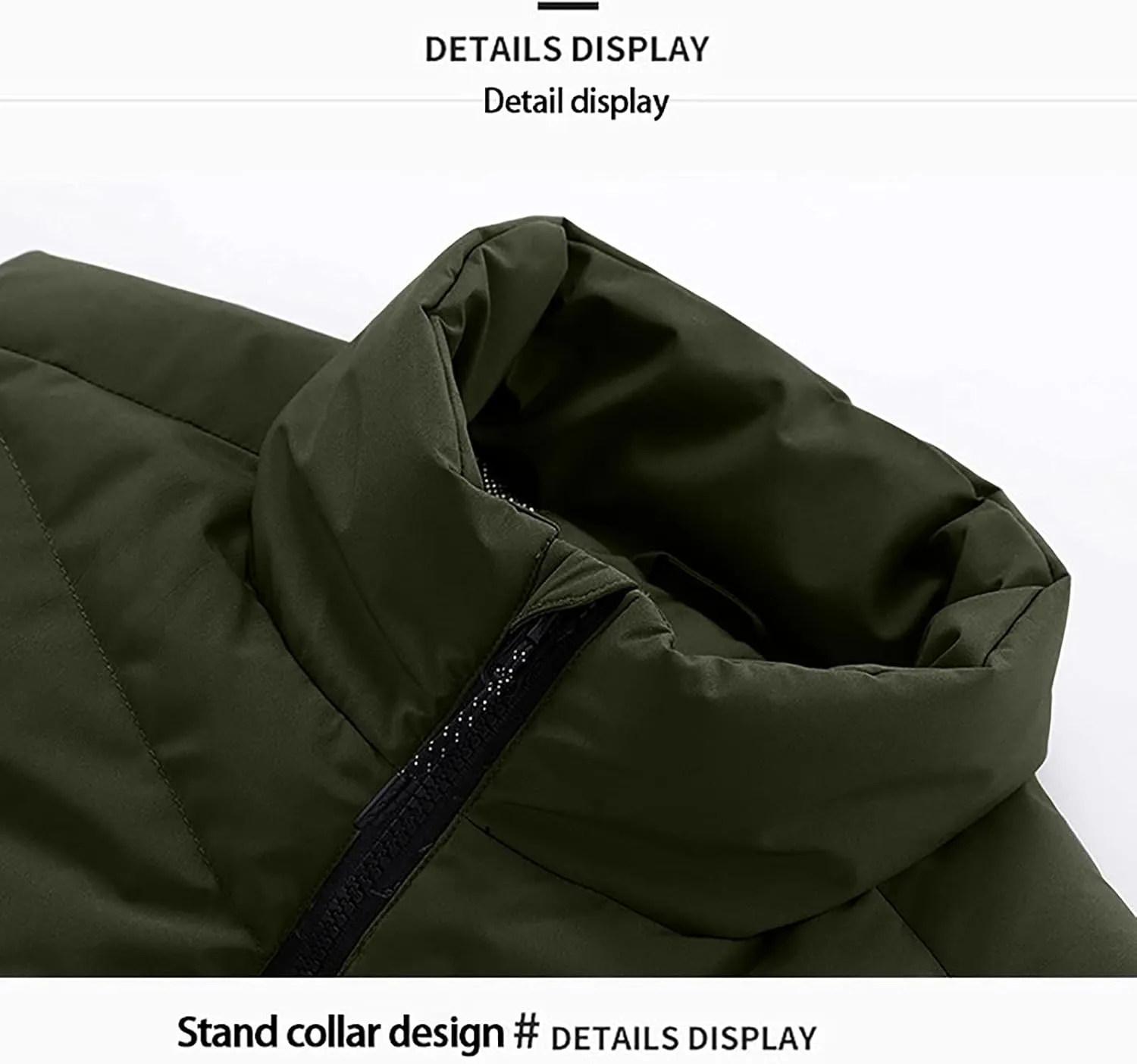 XUNRYAN Heated Jacket for Women Heated Vest Quilted Lightweight Jackets Winter Cotton Down Coats Padded Gilet Waistcoats