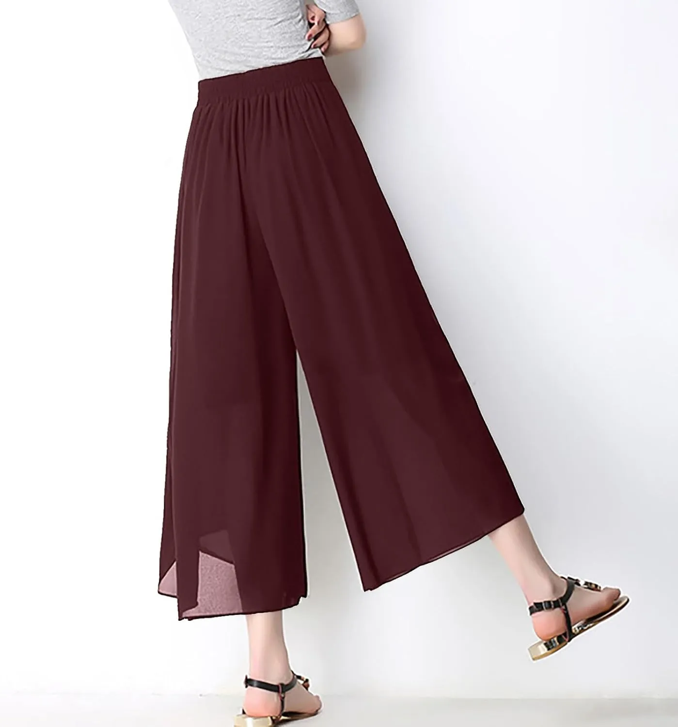 YOLAI Dance Pants for Women Flowy Women's High Waist Wide Leg Pants Casual Trousers Sweatpants Lounge Wear Fashion