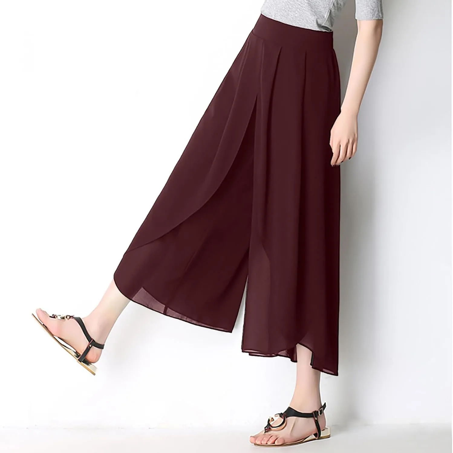 YOLAI Dance Pants for Women Flowy Women's High Waist Wide Leg Pants Casual Trousers Sweatpants Lounge Wear Fashion