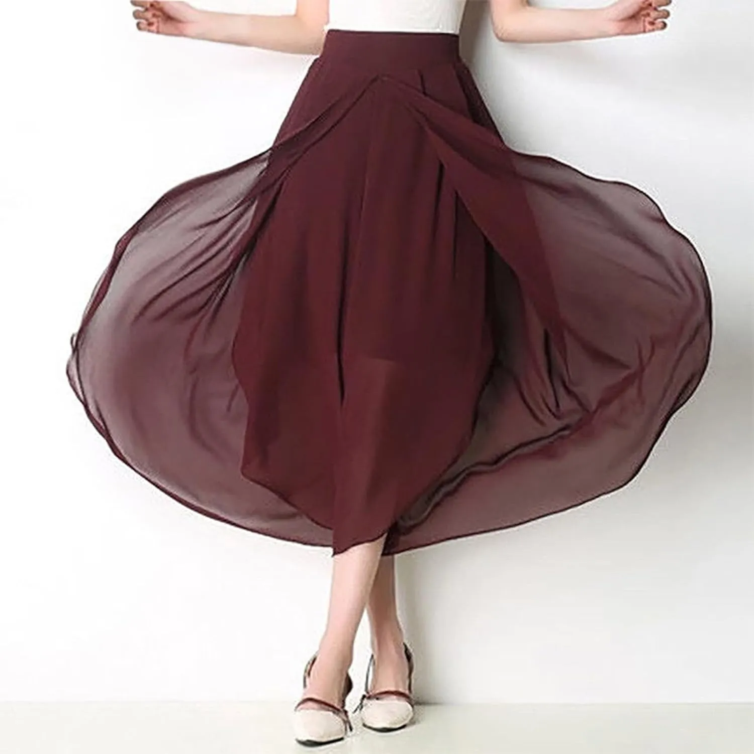 YOLAI Dance Pants for Women Flowy Women's High Waist Wide Leg Pants Casual Trousers Sweatpants Lounge Wear Fashion