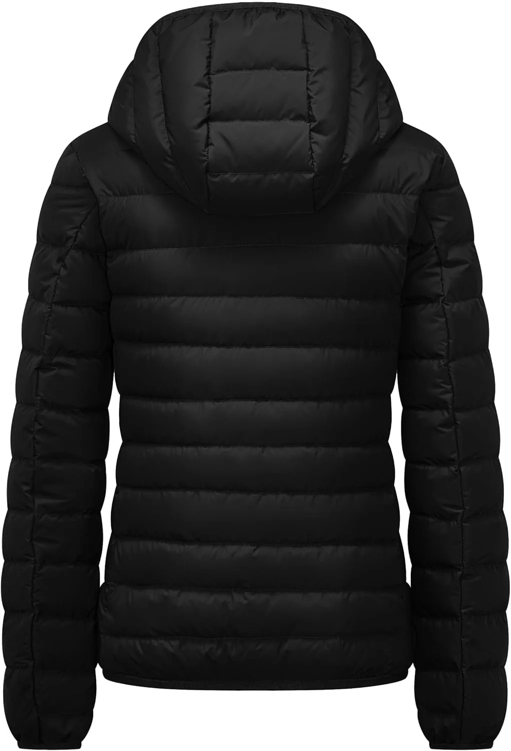 YZG Down Jacket for Women Lightweight Long Sleeve Quilted Puffer Coat with Detachable Hooded