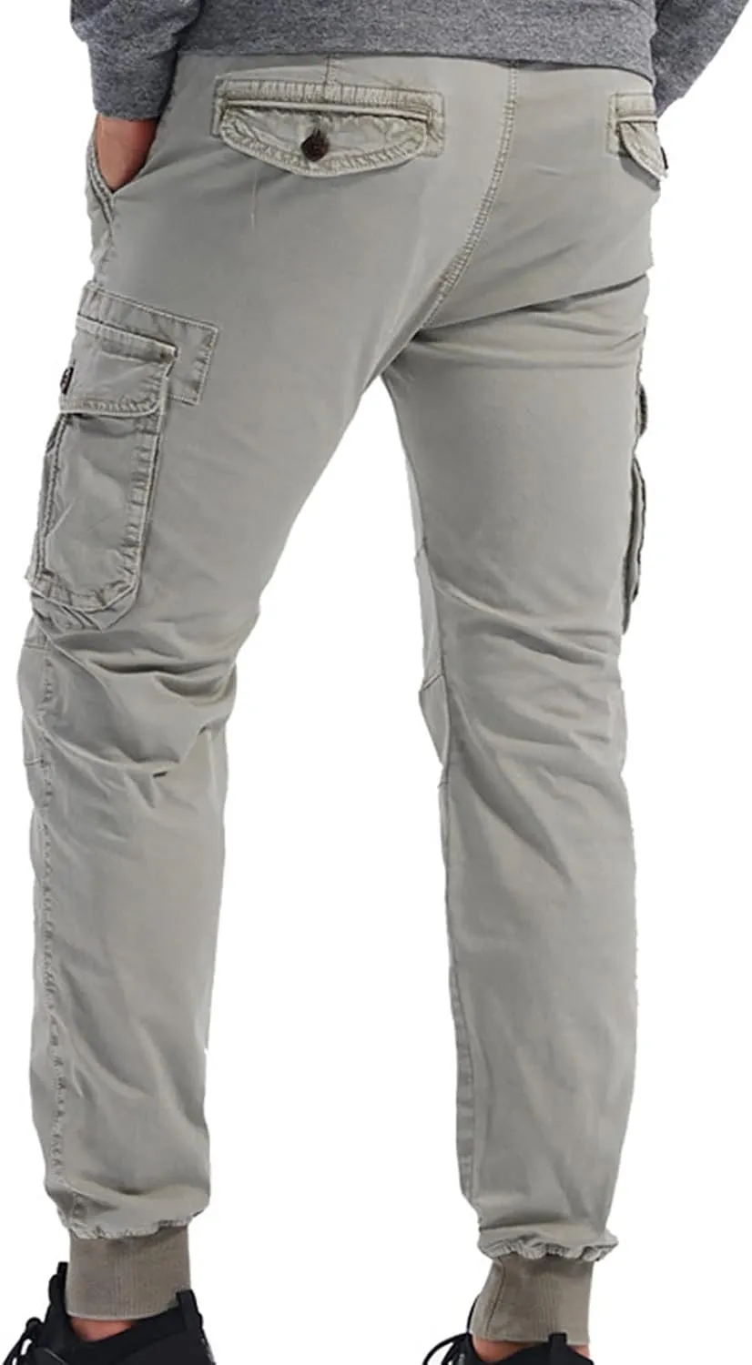 Zeiyignr Tactical Cargo Pants for Men Casual Work Hiking Sweatpants Joggers Outdoor Camping Fishing Trousers with Pockets